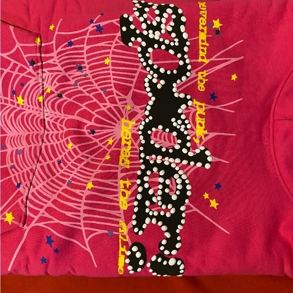 Sp5der P*ink Hoodie - Picture 6 of 11